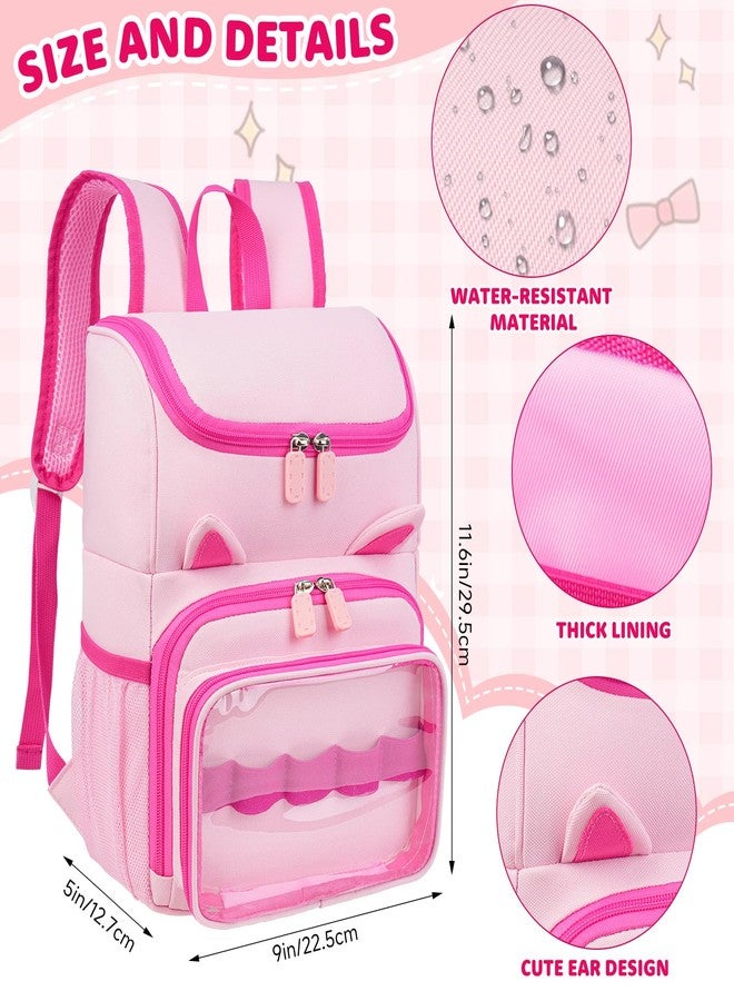 Jaffzora Carrying Backpack Compatible with Toniebox 2 & 1 Starter Set, Travel Storage Bag Fits for Tonies Figures Characters,Tonies Headphones & Accessories, Pink (Bag Only) - Image 5